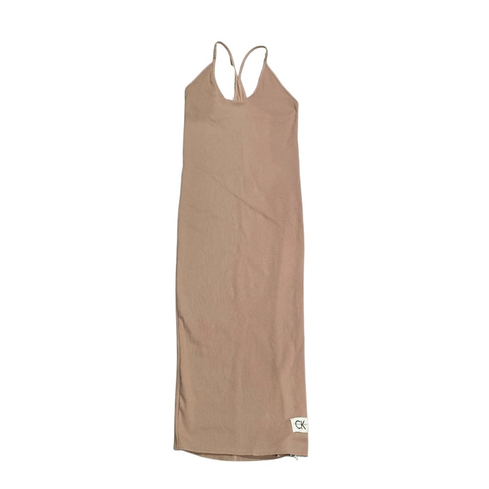 Calvin Klein Women's Slinky Rib Chemise QS6696-100
